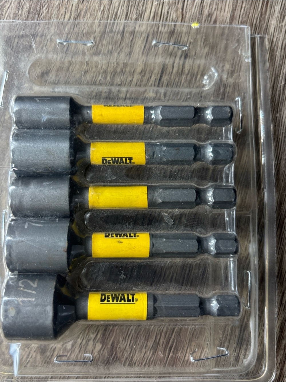 DEWALT MAX IMPACT Magnetic Nut Driver Set 1/4", 5/16", 3/8", 7/16", 1/2"